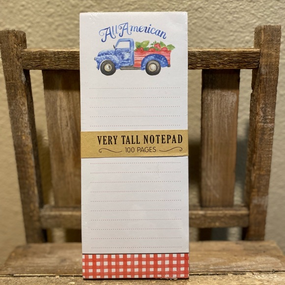 Patriotic Farmhouse Strawberry Truck Sign & Patriotic Strawberry Truck Notepad - Picture 13 of 16
